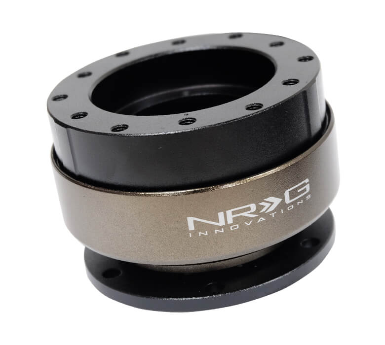 NRG Quick Release with Black Body and Chrome Ring (SFI SPEC SRK-200-1BK) for Japanese mini trucks