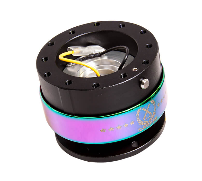 NRG Quick Release Gen 2.0 with Black Body and Neo Chrome Ring (SRK-200BK-MC) for Japanese mini trucks