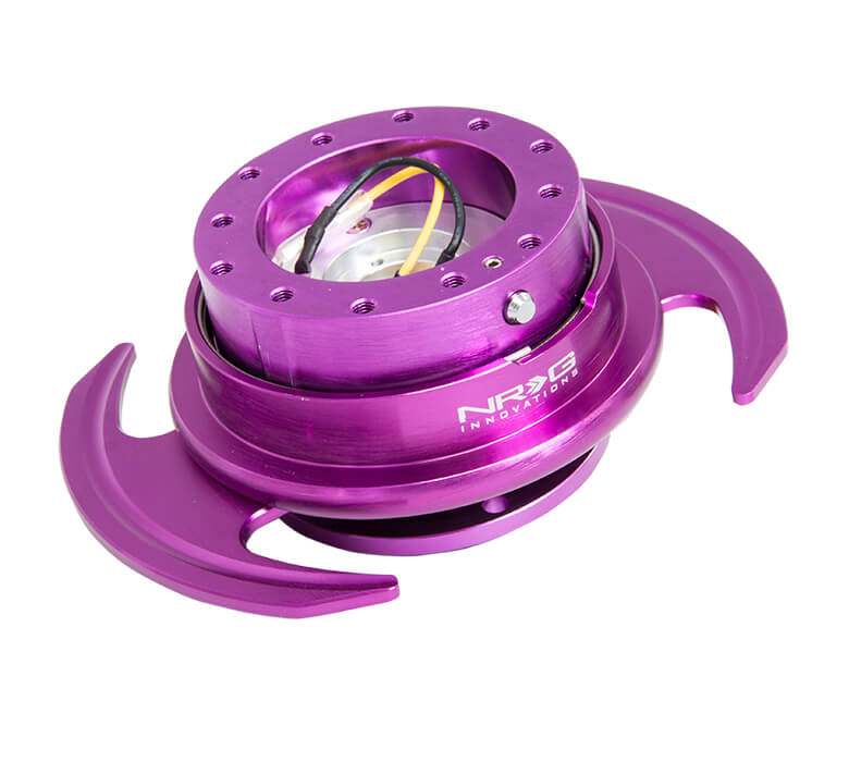 NRG Gen 3.0 Quick Release Kit with Purple Body and Purple Ring with Handles (SRK-650PP) for Japanese mini trucks