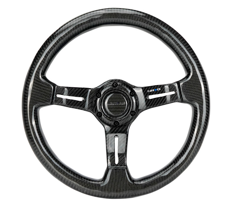 NRG 350mm Carbon Fiber Steering Wheel - Oiwa Garage