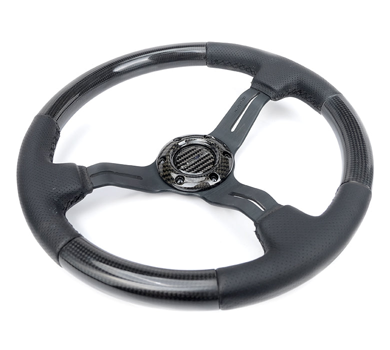 Carbon Fiber & Leather Fusion Wheel - Oiwa Garage