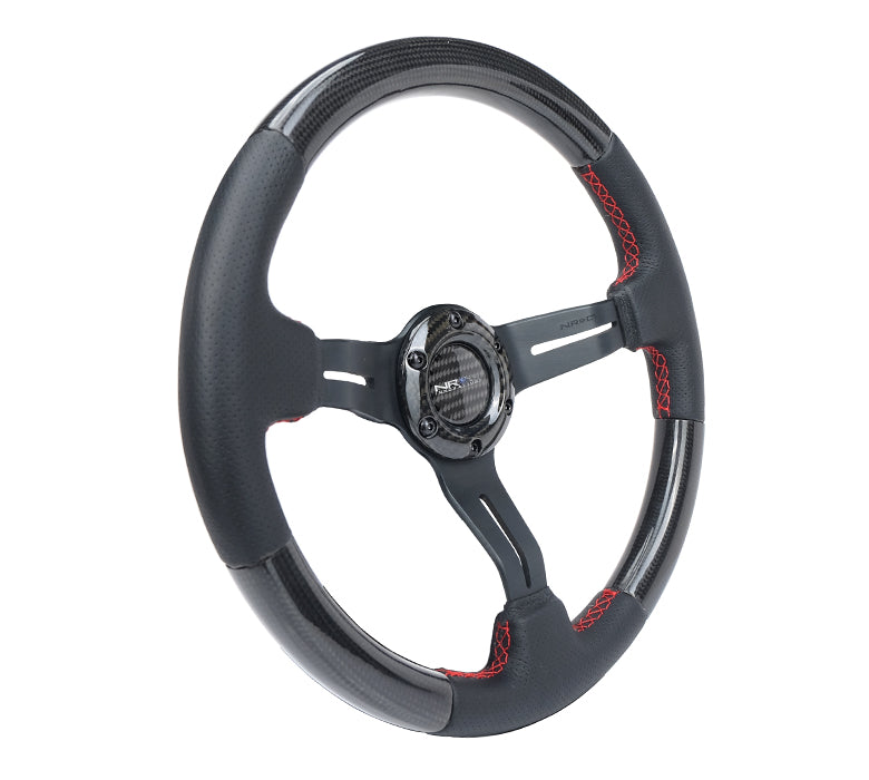 NRG 350mm Carbon-Leather Steering Wheel Oiwa ST-010CFRS