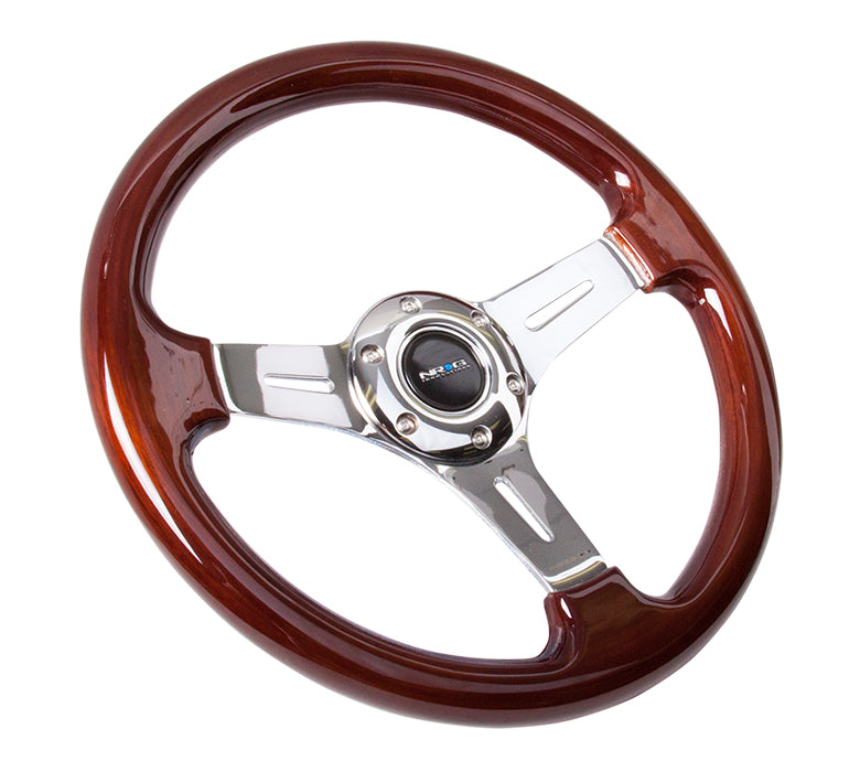 Oiwa Garage's Luxury Wood & Chrome Steering Wheel