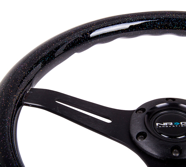 Premium NRG Steering Wheel with Black Sparkled Finish