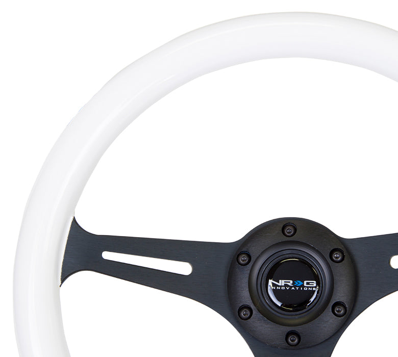 Oiwa Garage's 350mm NRG Steering Wheel: Wood Grain & Luminous Blue Grip