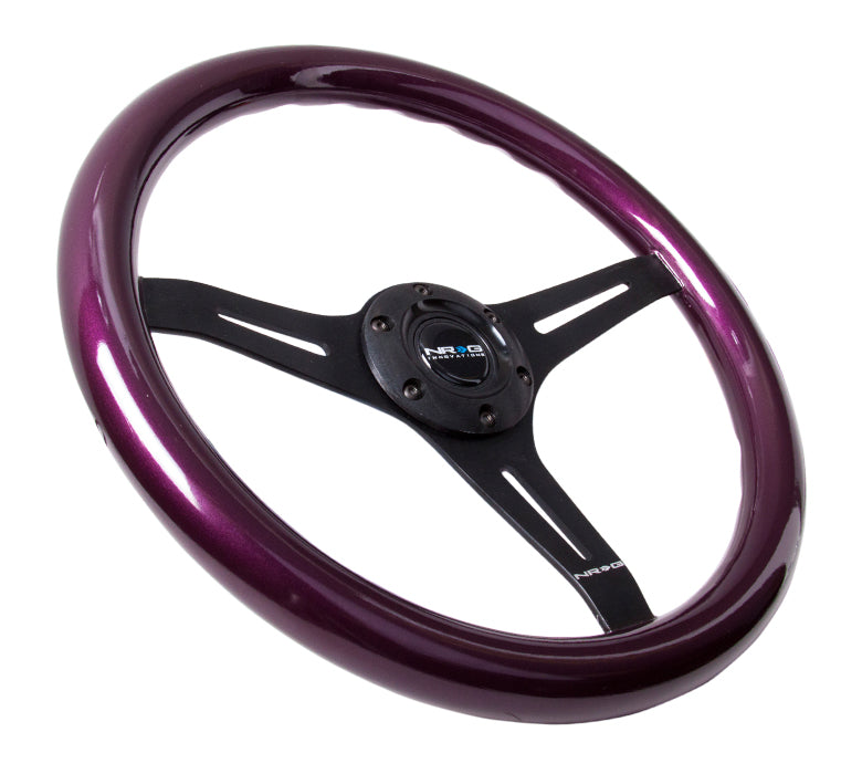 350mm NRG Wheel with Black 3-Spokes ST-015BK-PP