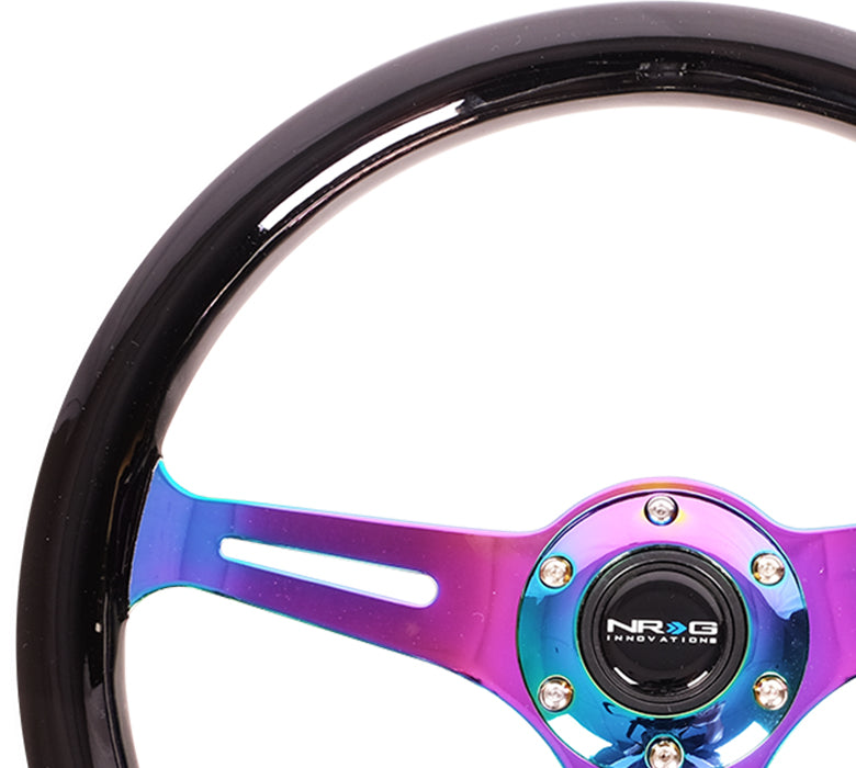 350mm Classic Steering Wheel ST-015MC-BK at Oiwa Garage