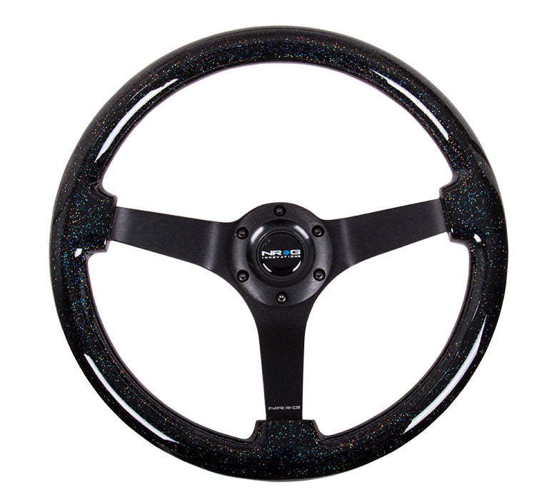 NRG 350mm Sparkled Wood Grain Steering Wheel