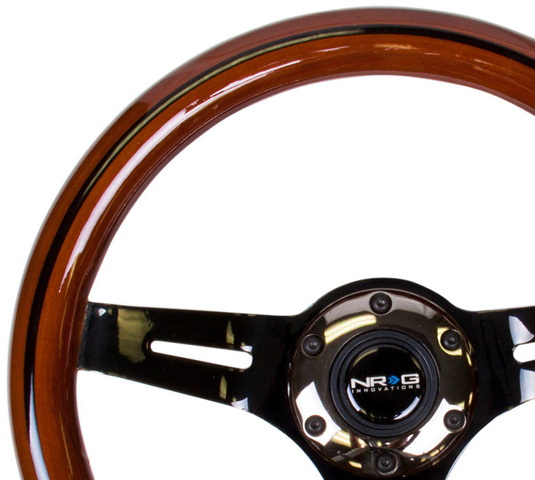 Elegant 3-Spoke Wood Grain Wheel by NRG Innovations