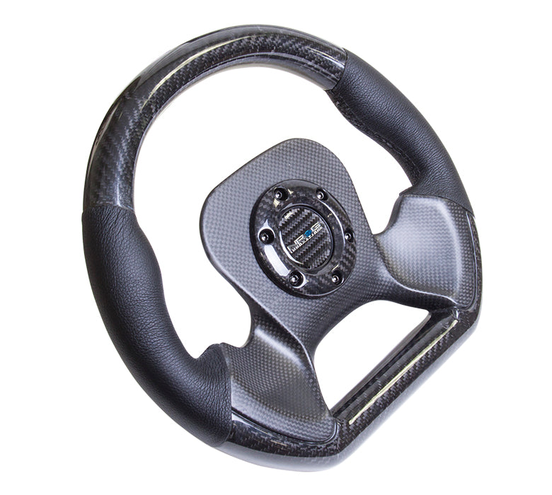 NRG 320mm Carbon Fiber & Leather Steering Wheel