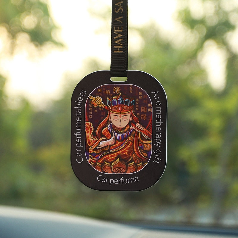 Artisanal Aroma Pendant Monk Calendula design