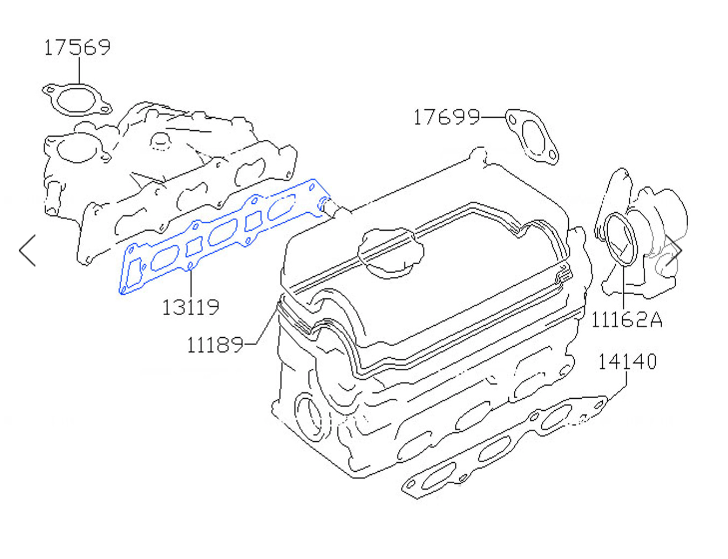 Schematic representation of an Intake Manifold Gasket positioned for installation in Suzuki Carry Truck DC51T, DD51T models from 1991 to 1998, highlighting compatibility and fit.