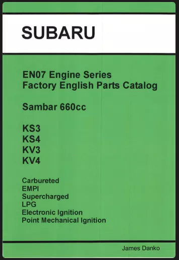 EN07 Parts Catalog manual cover