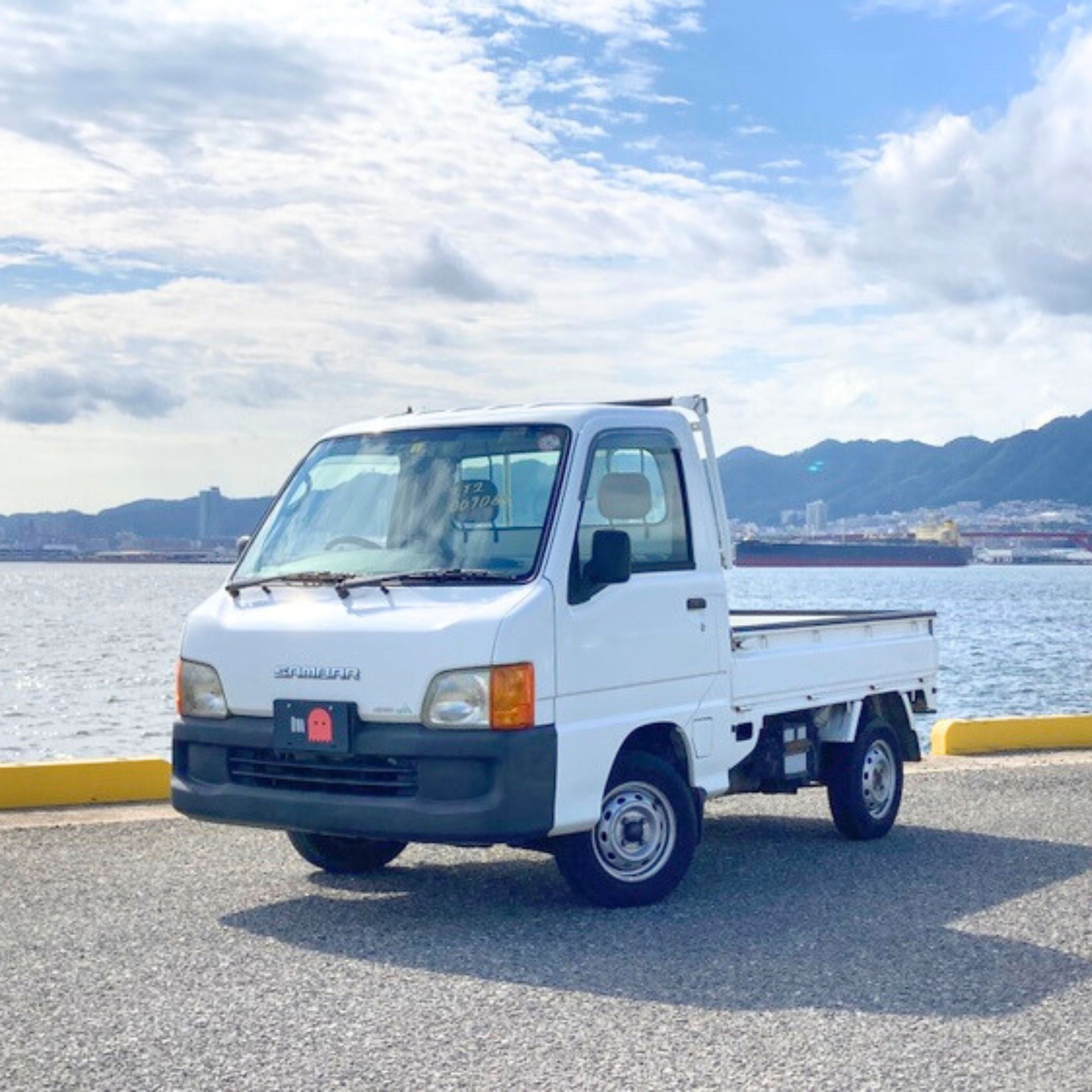 1999 Subaru Sambar TT2 Mini Truck in white, showcasing exterior details and compact utility design, ideal for parts, maintenance, and upgrades