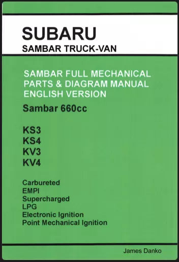 Mechanical Parts & Diagram Manual manual cover