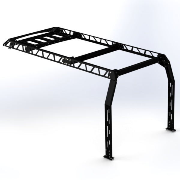 Black Suzuki Carry Rack, Ladder Rack, Roof Rack for DB52T Model, 1999-2002, featuring a sturdy, open-frame design.