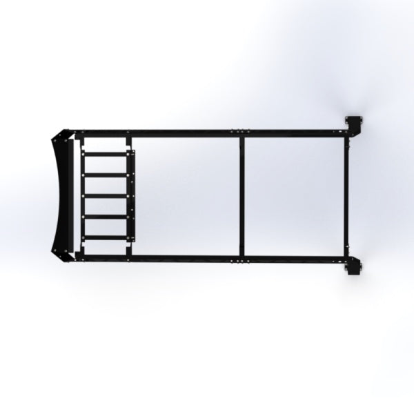 Black Suzuki Carry Rack, Ladder Rack, Roof Rack for DB52T Model, 1999-2002, featuring a durable metal frame and ladder support.