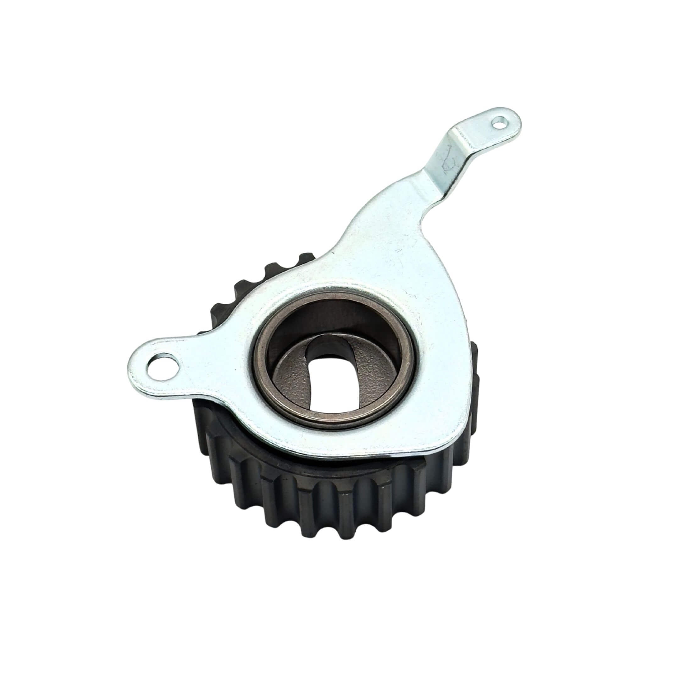 Tensioner Pulley for Subaru Sambar Van TV1, TV2 Models (1999-2012), featuring a durable metal construction with a black and silver finish.