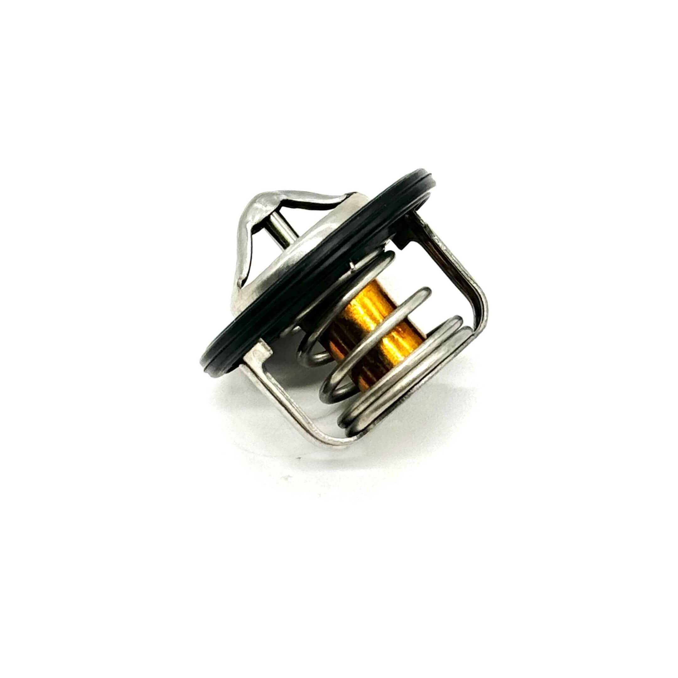 Aftermarket thermostat for Subaru Sambar Wagon TW1, TW2 models (1999-2012), featuring a silver and gold design with a durable metal spring.