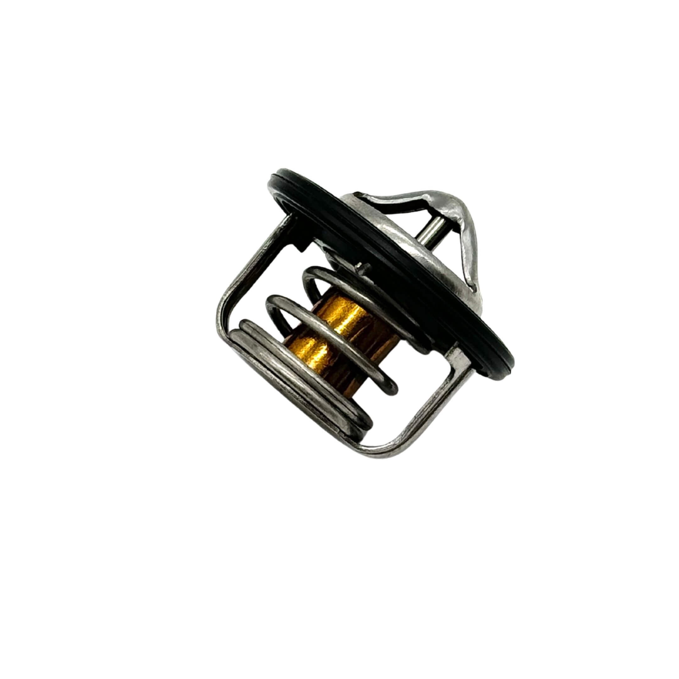 Aftermarket thermostat for Subaru Sambar Truck TT1, TT2 models (1999-2012), featuring a silver and copper design with a durable black seal.