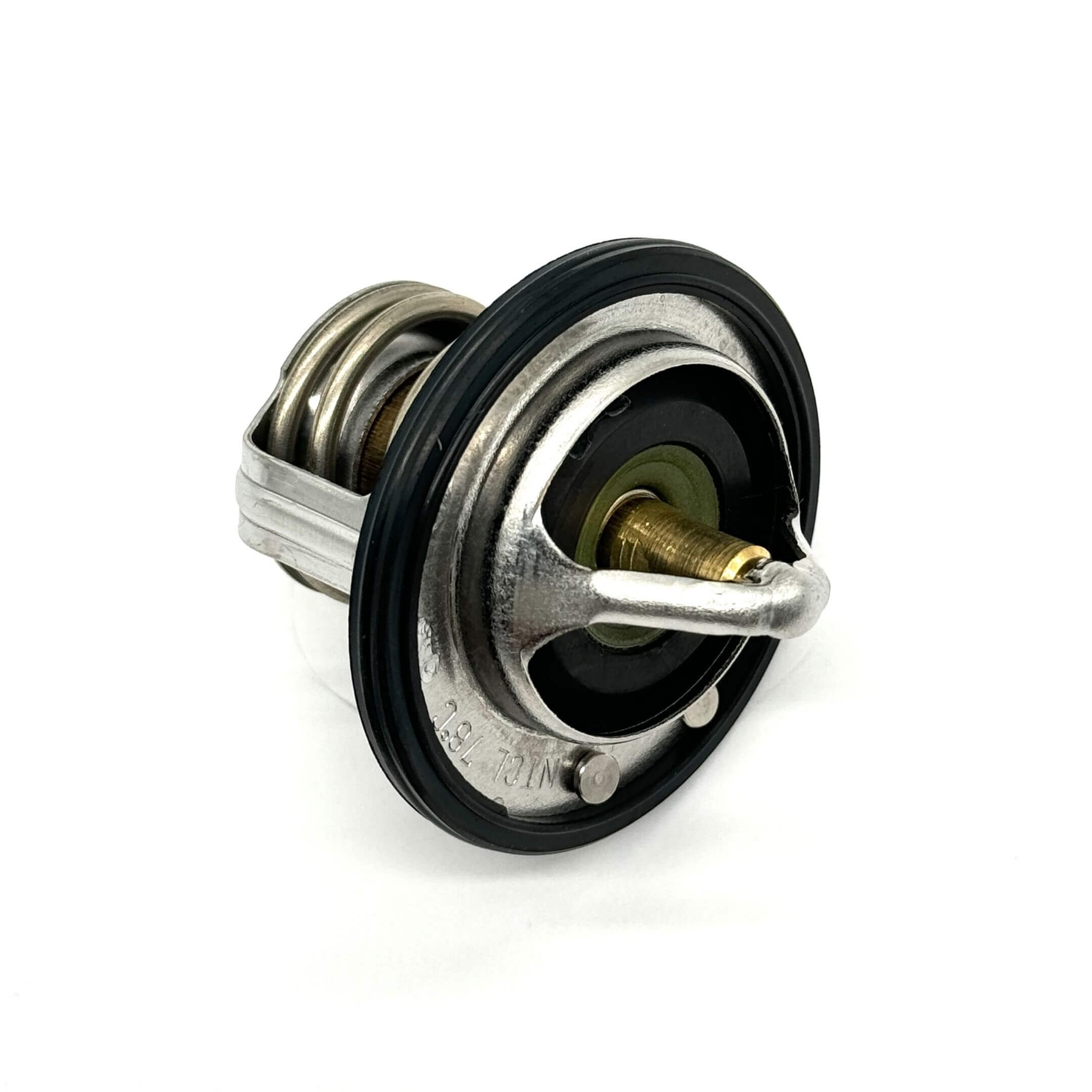 Thermostat for Subaru Sambar Wagon TW1, TW2 Models 1999-2012, featuring a durable metal construction with a black rubber seal.
