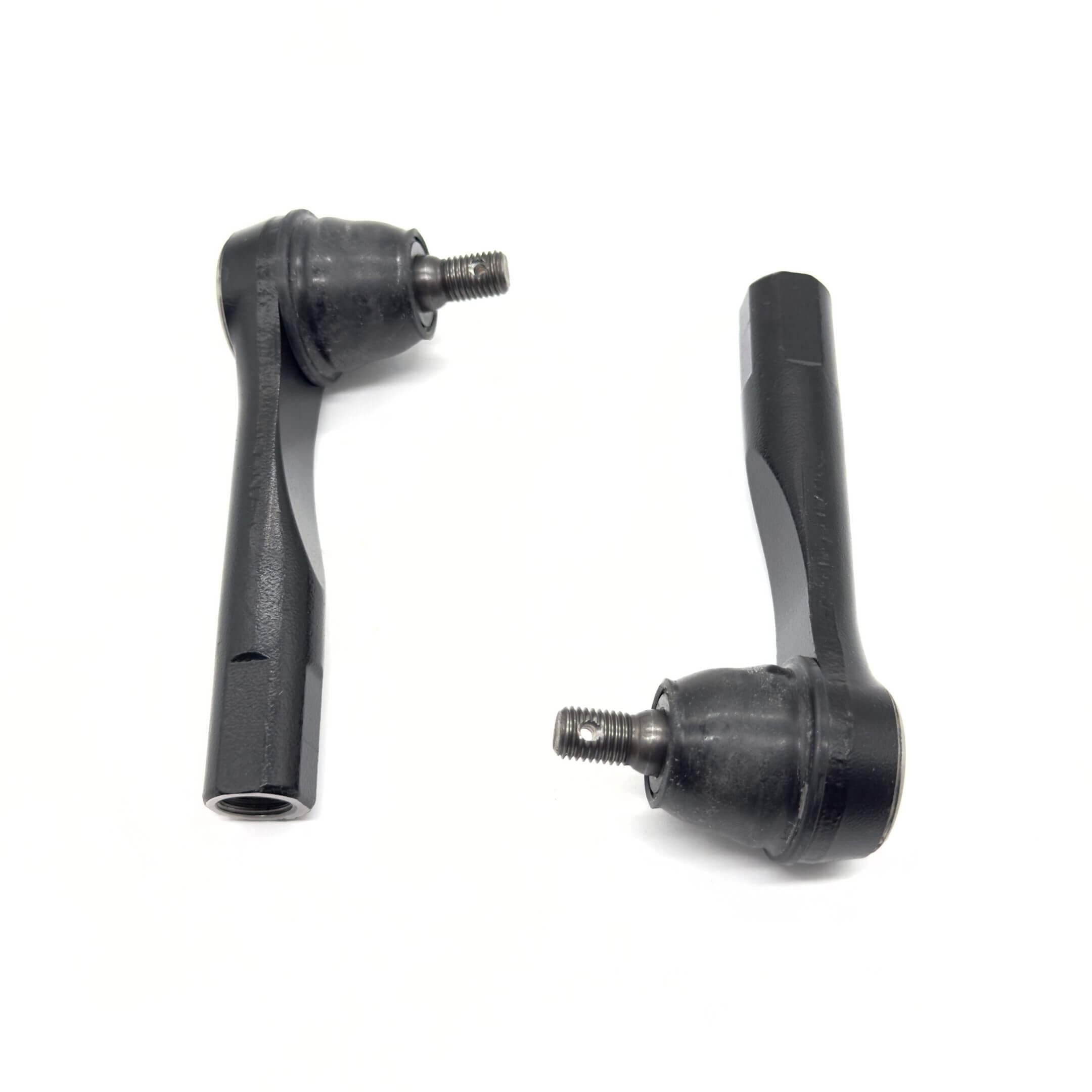 Tie Rod End Set - LH - Inner and Outer - Genuine Subaru Sambar Wagon TW1, TW2 Models 1999-2012, black metal components.