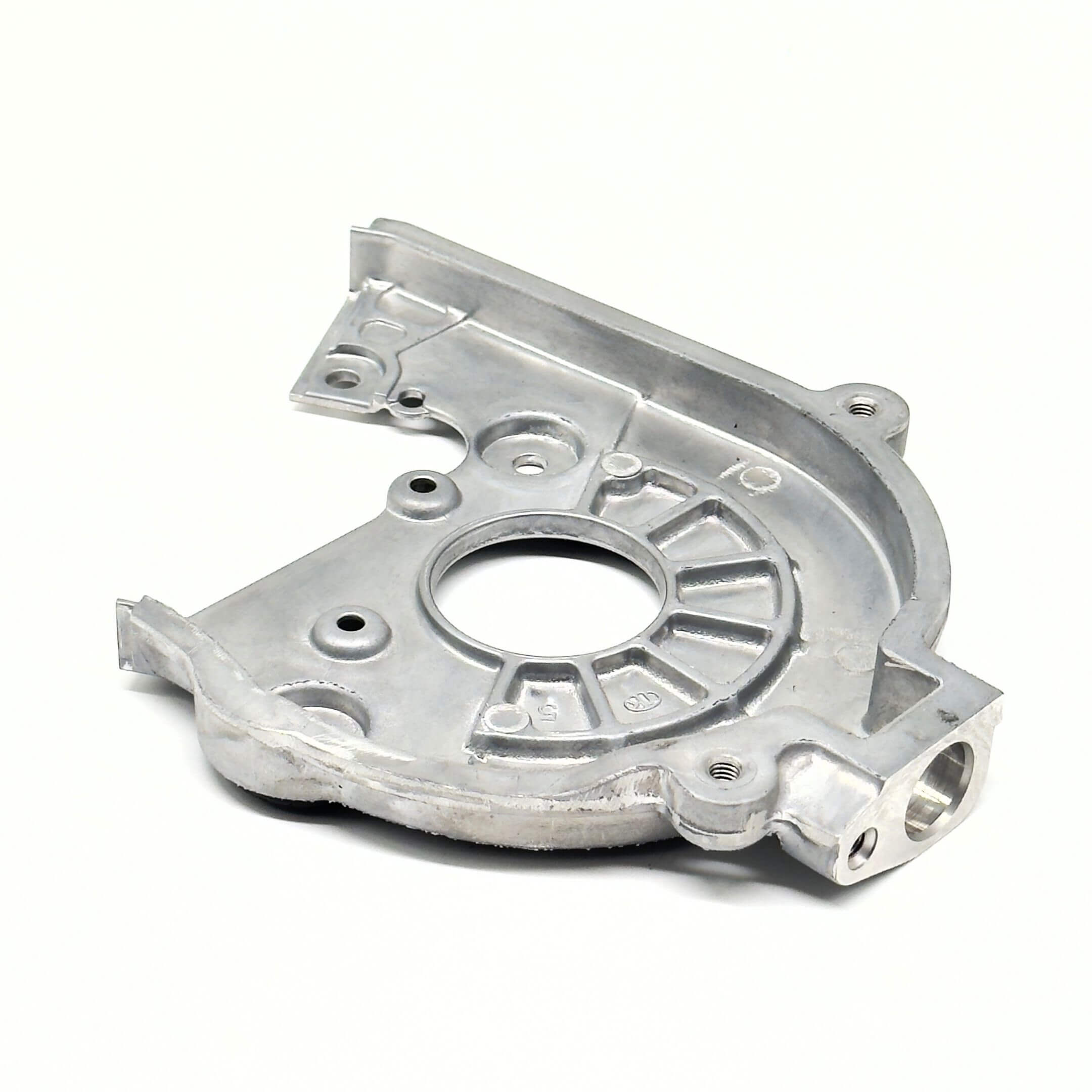 Silver timing belt cover for Subaru Sambar Van TV1, TV2 models (1999-2012), featuring a durable metal construction.