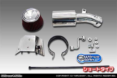 Wirus Win Large Chamber Power Air Filter Kit for Honda Acty HA6, HA7 Models (1999-2009) featuring a chrome finish and performance upgrade components.