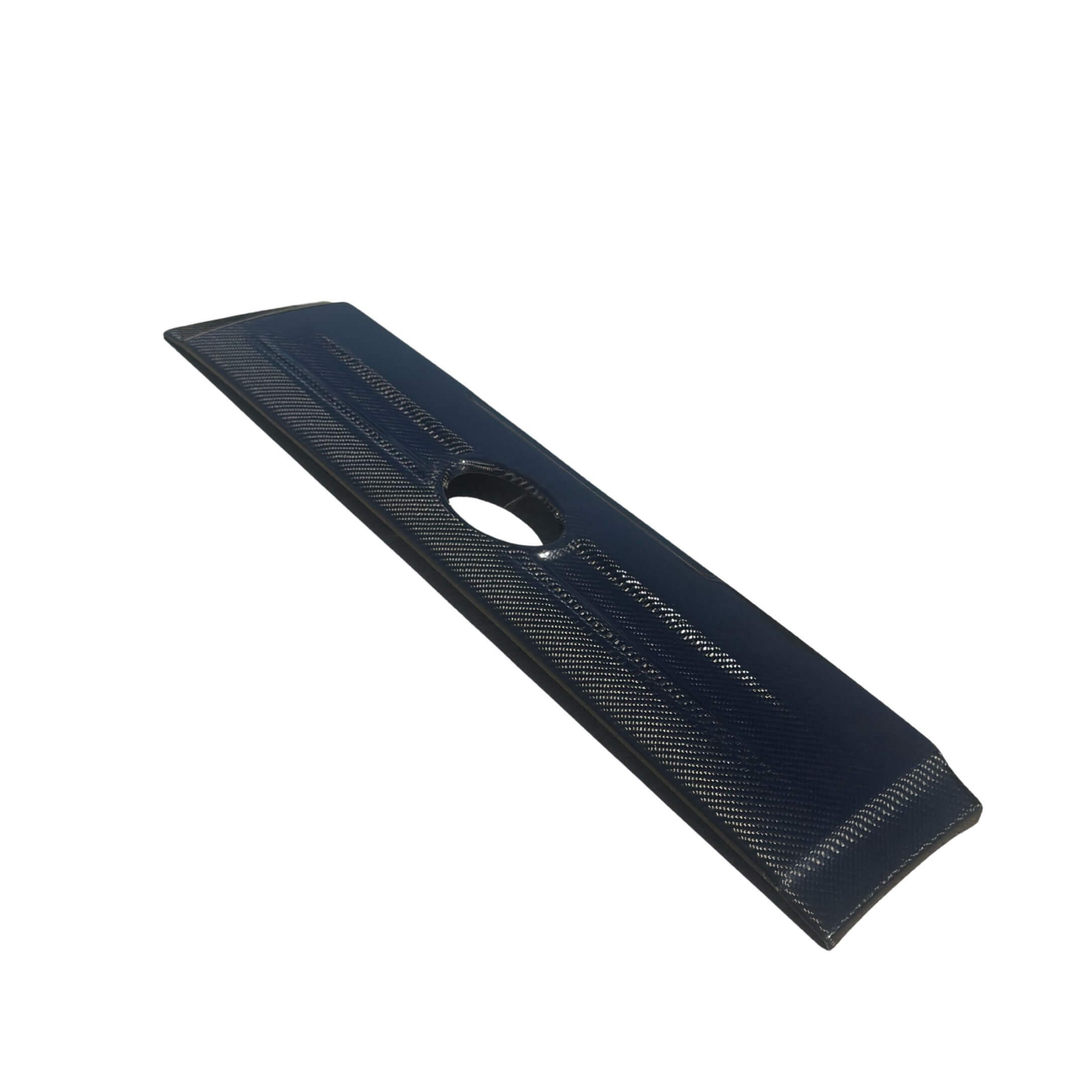 Carbon Fiber Grill Cover by Zero Auto for Subaru Sambar Truck TT1, TT2 Models (2005-2009) featuring a sleek design with a central circular cutout.