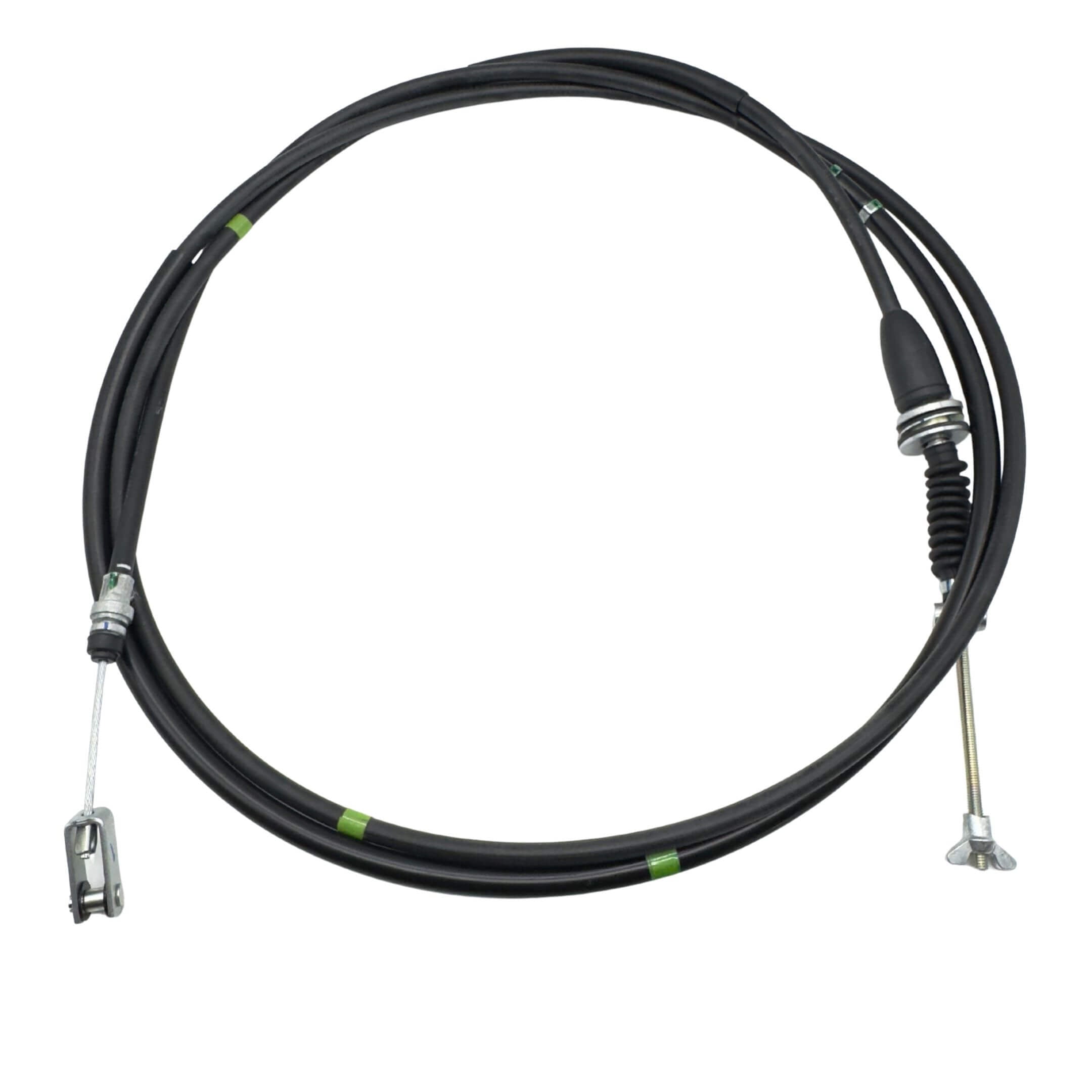 Clutch Cable for Subaru Sambar Van TV1, TV2 Models (1999-2012) featuring durable black casing and metal connectors.