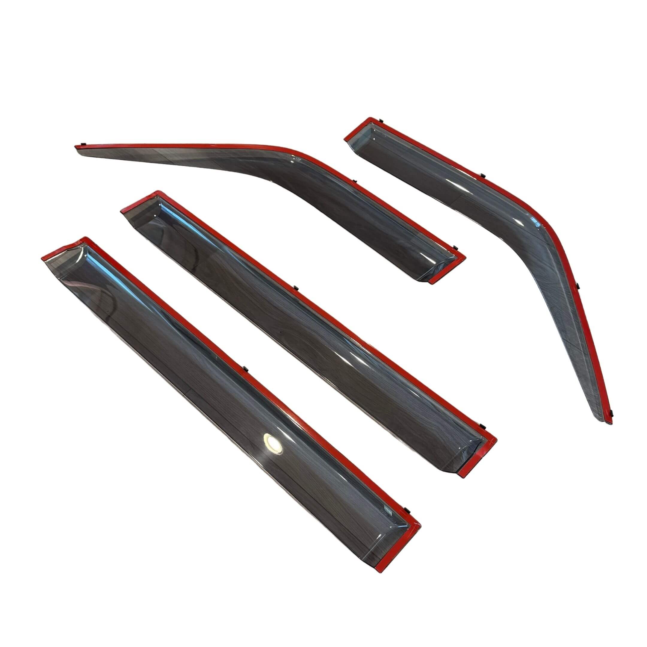 Adhesive backing detail on Vamos HM1 HM2 rain guard set