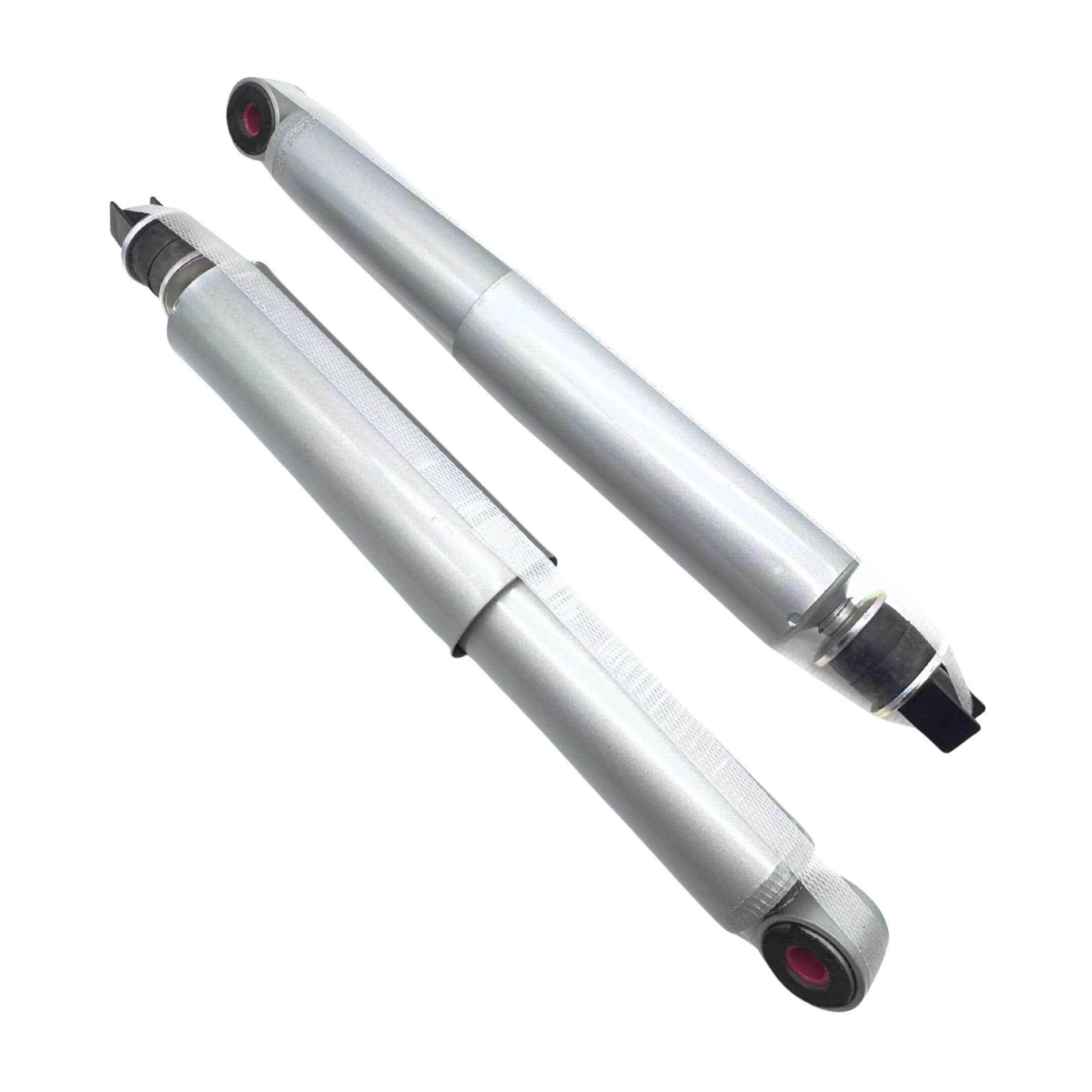 Side view of 2 inch extended rear shock absorbers for Honda Acty Truck HA3 HA4 1990 to 1999