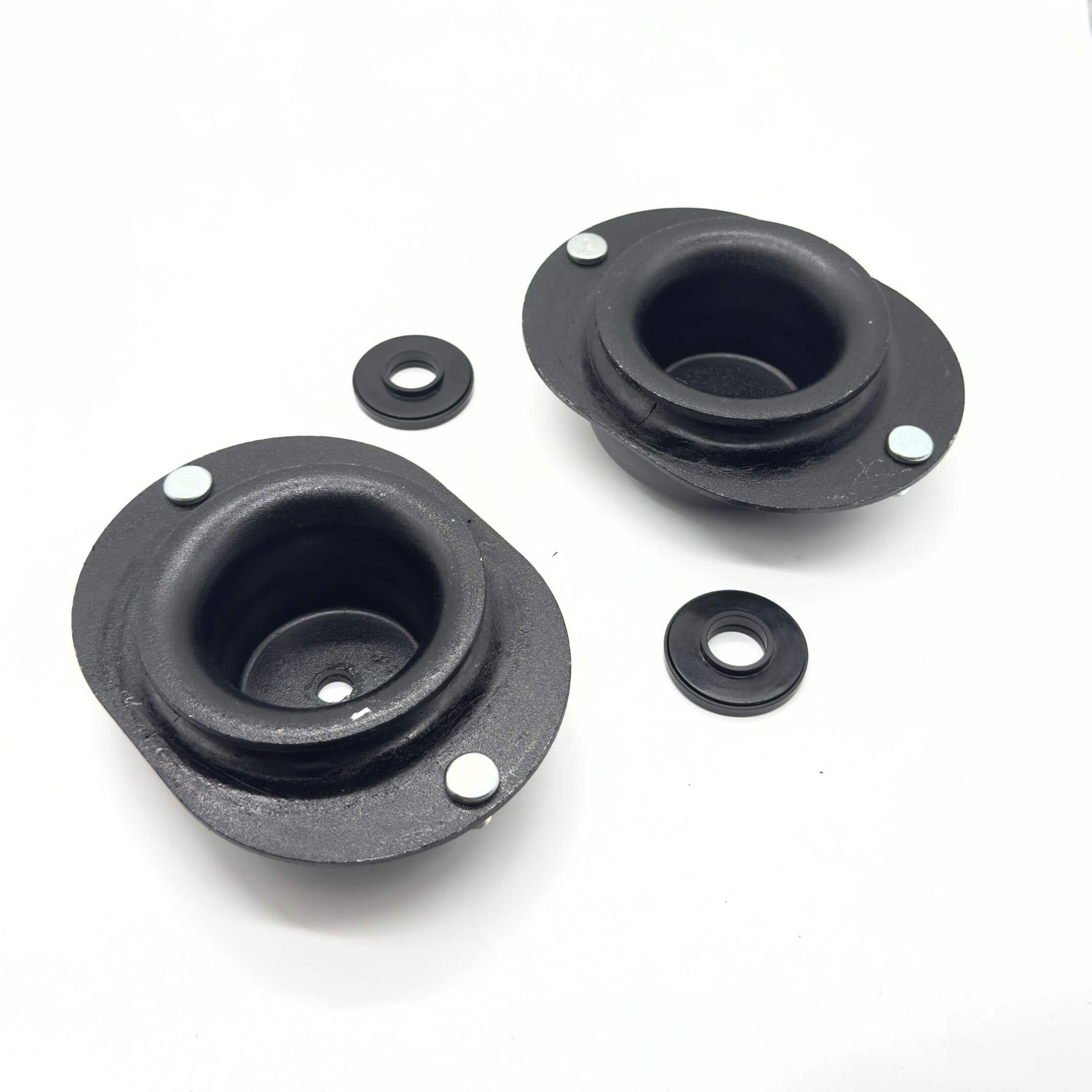 Front Strut Mount Kit for Subaru Sambar Van TV1, TV2 Models (1999-2012) featuring durable black metal construction with visible mounting holes.