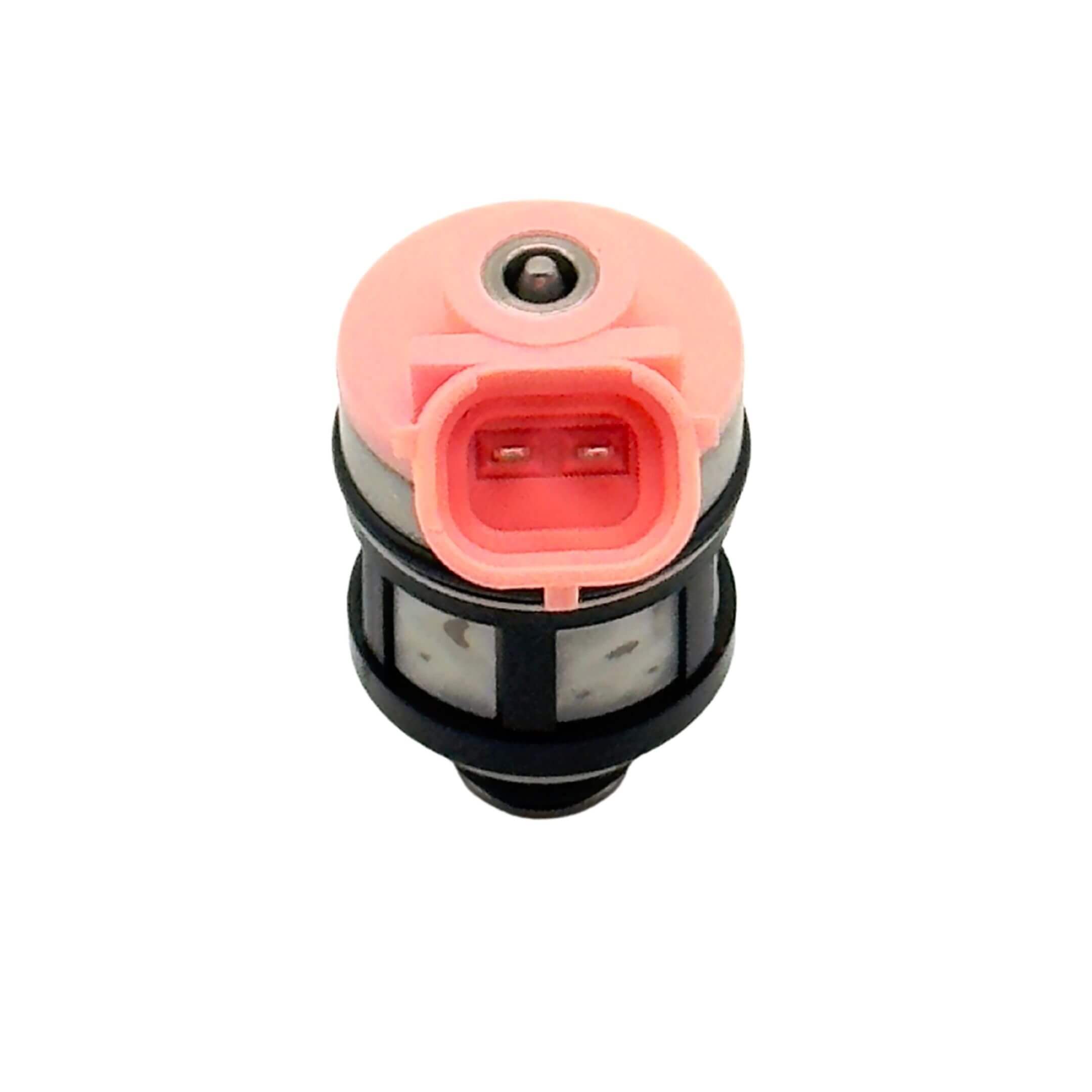 Fuel Injector for Subaru Sambar Truck TT1, TT2 Models (1999-2012) featuring a pink connector and black casing.