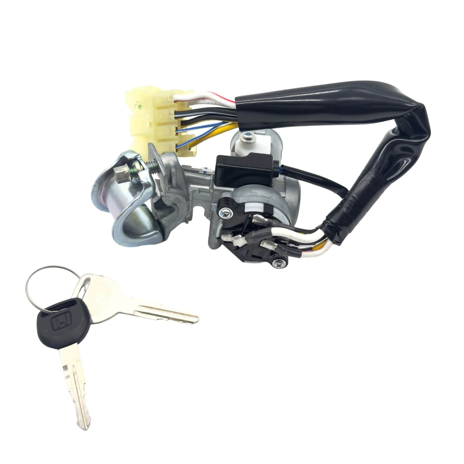 Wiring harness and the 2 included keys on the Honda Acty HA3, HA4 ignition cylinder switch assembly 35100-SJ6-X01.
