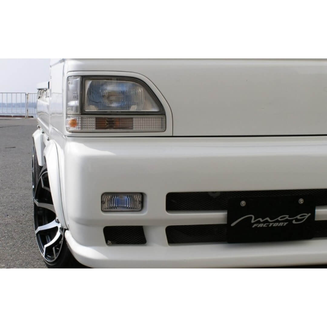 Enhanced Honda Acty Kei Van Featuring Stylish Mag Factory Front Bumper Kit