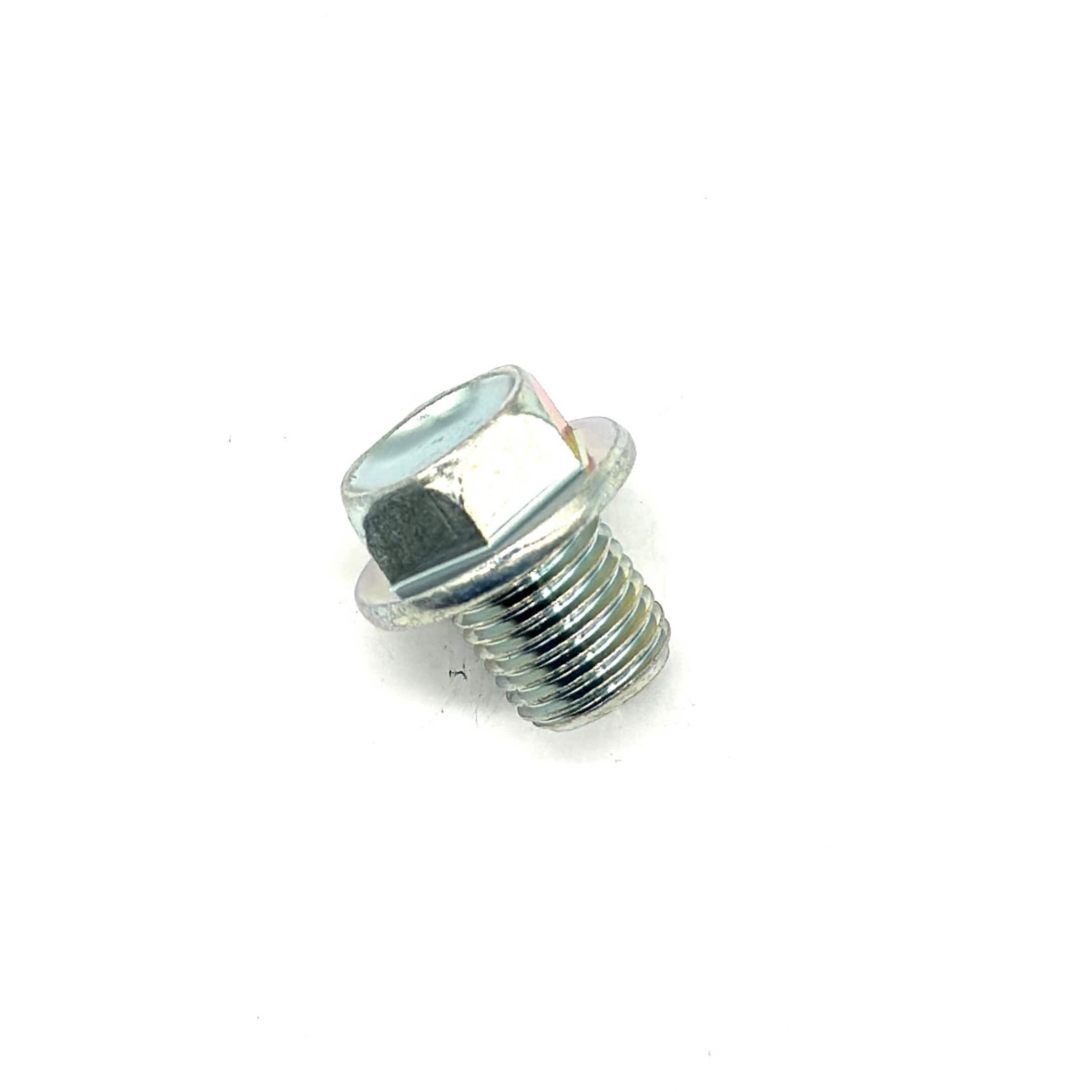 Silver oil drain plug and gasket set for Honda Acty Truck HA3, HA4 models, 1990-1999.
