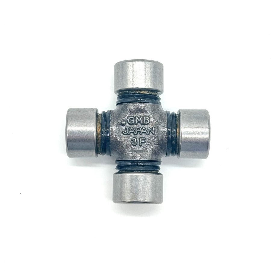 Detailed side view of the U Joint for Honda Acty Truck HA4 (1990-1999), showcasing the robust build and exact fit for drive shaft and propeller shaft connections.
