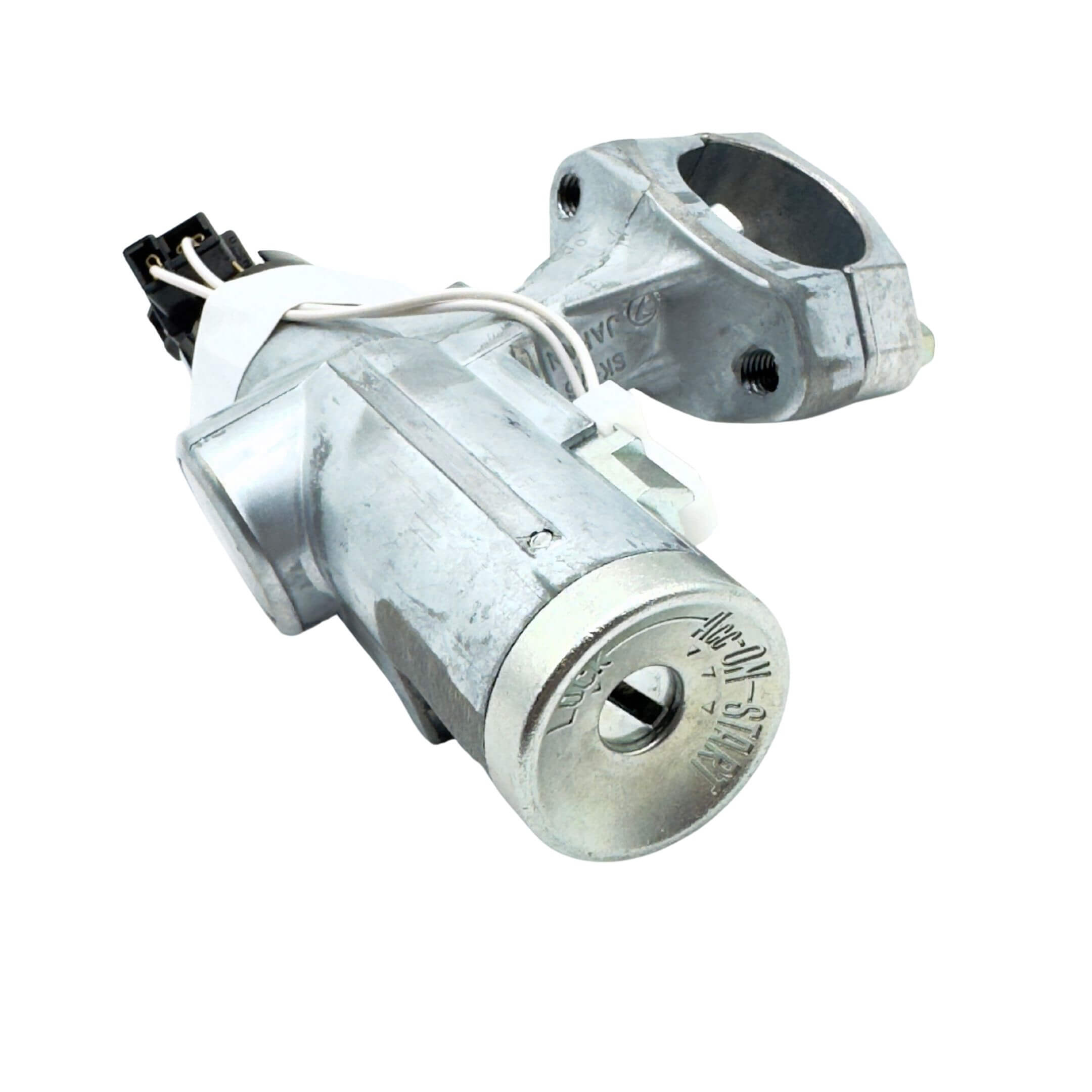 Ignition Switch & Steering Lock Assembly for Subaru Sambar Truck TT1, TT2 Models (1999-2012) featuring durable metal construction and integrated wiring.