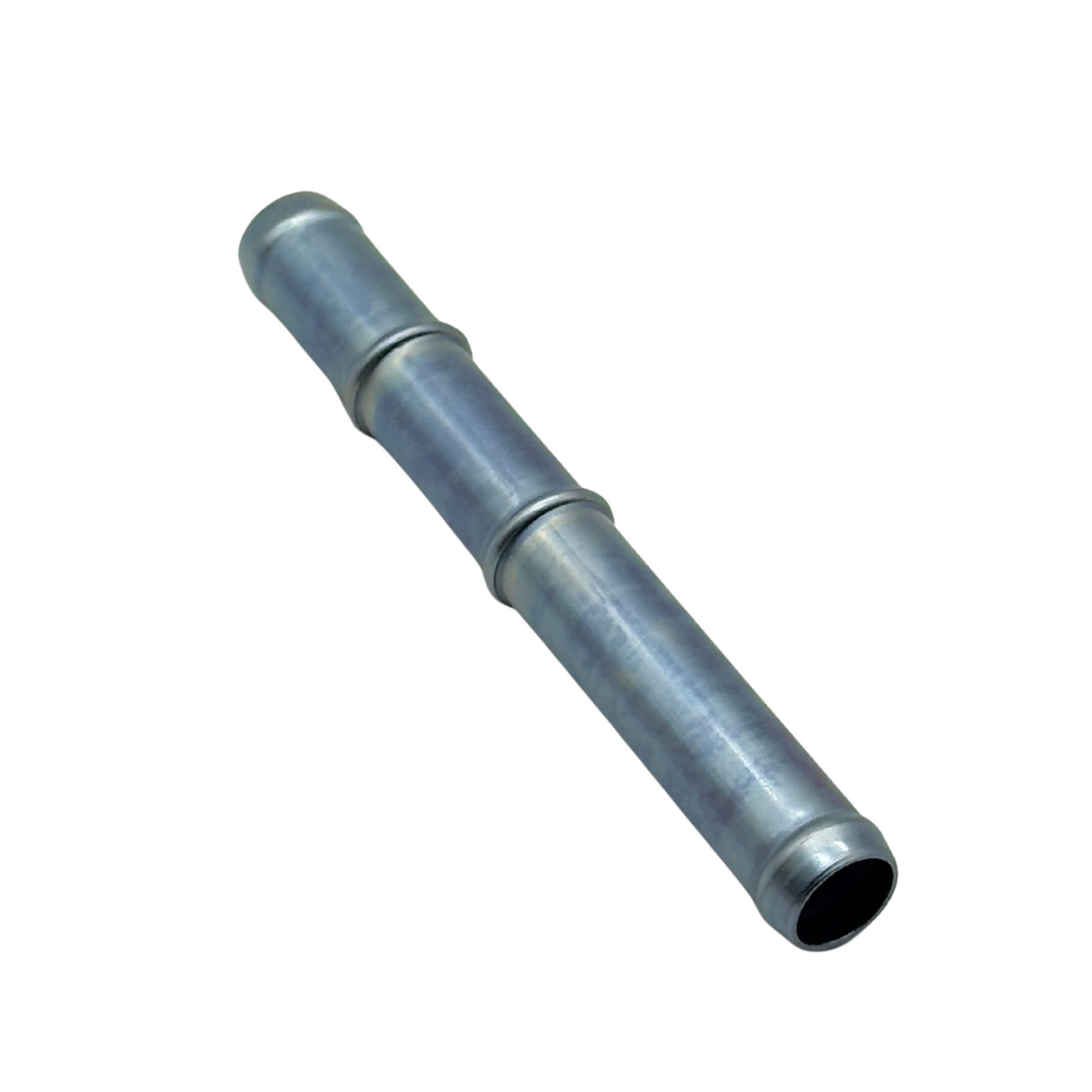 Radiator/Heater Hose Connector for Subaru Sambar Truck TT1, TT2 Models (1999-2012) featuring a durable metal construction with a smooth cylindrical design.