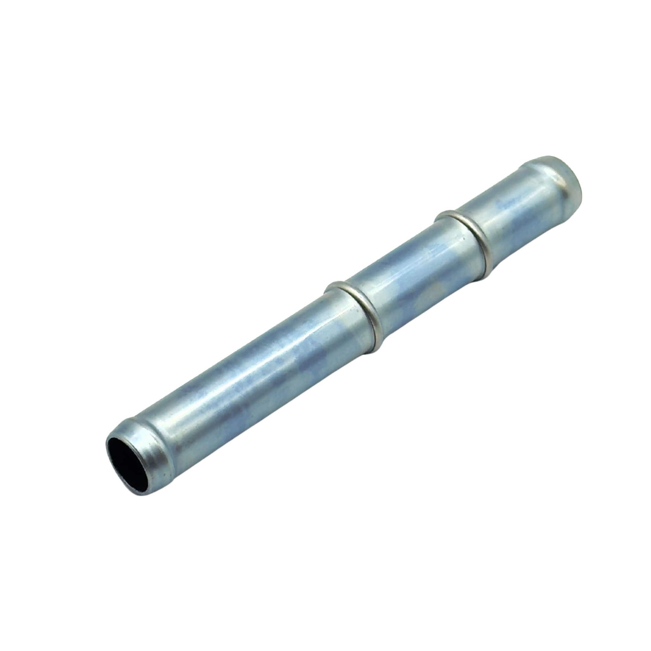 Radiator/Heater Hose Connector for Subaru Sambar Truck TT1, TT2 Models (1999-2012) featuring a durable metal construction with a smooth cylindrical design.