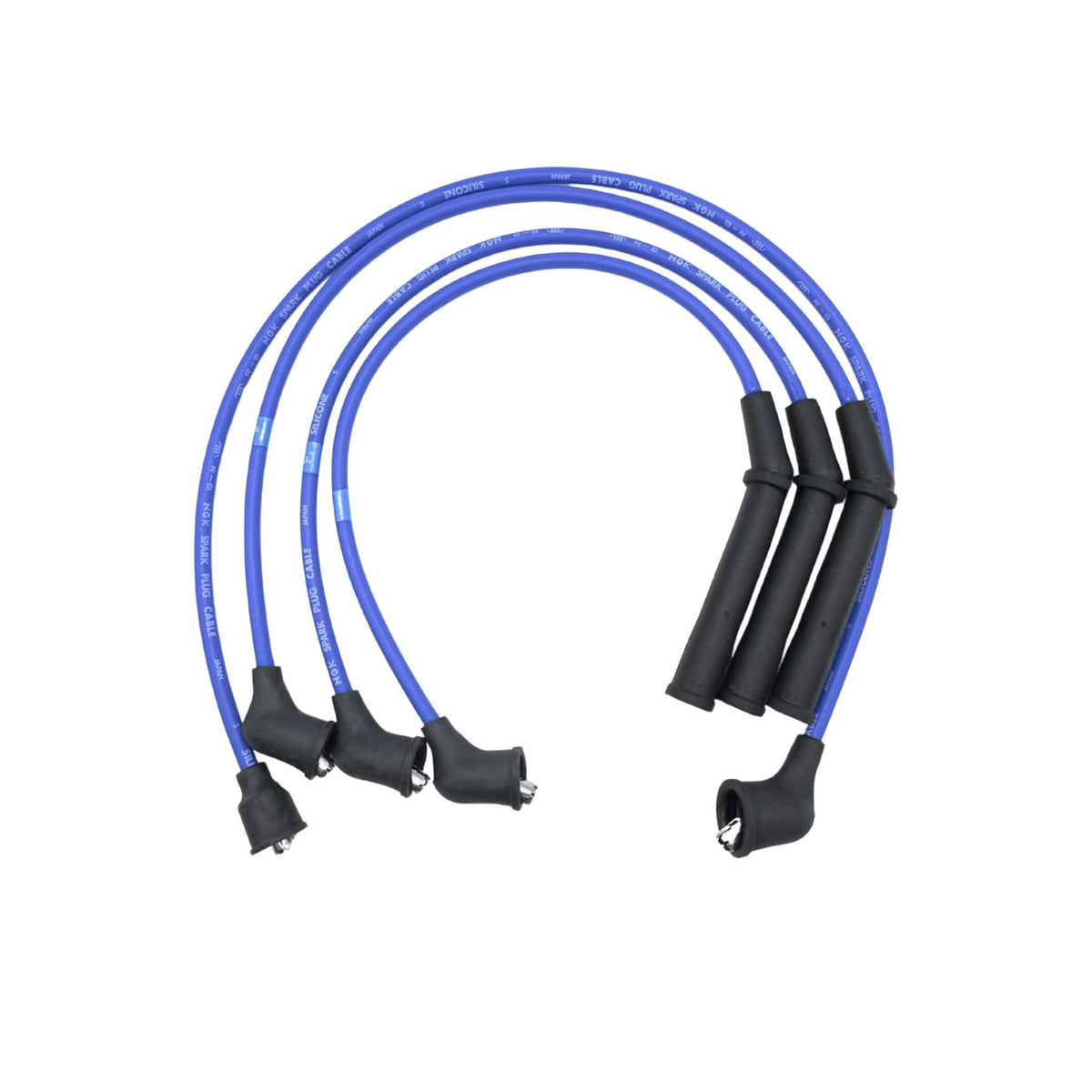 Spark Plug Wires for EFCS Engines in Daihatsu Hijet models S82P, S83P, S82C, S82V (8/1991-1/1994) featuring durable blue silicone cables.