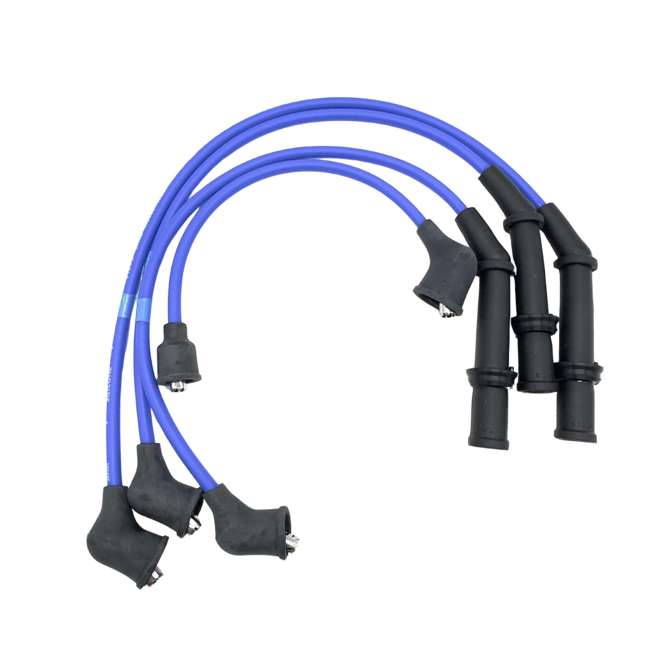 Spark Plug Wires for EFES Engines, compatible with Daihatsu Hijet Truck & Panel Van models S100P, S110P, S100C, S110C, S100CT, S110CT from 1/1994 to 12/1995, featuring durable blue