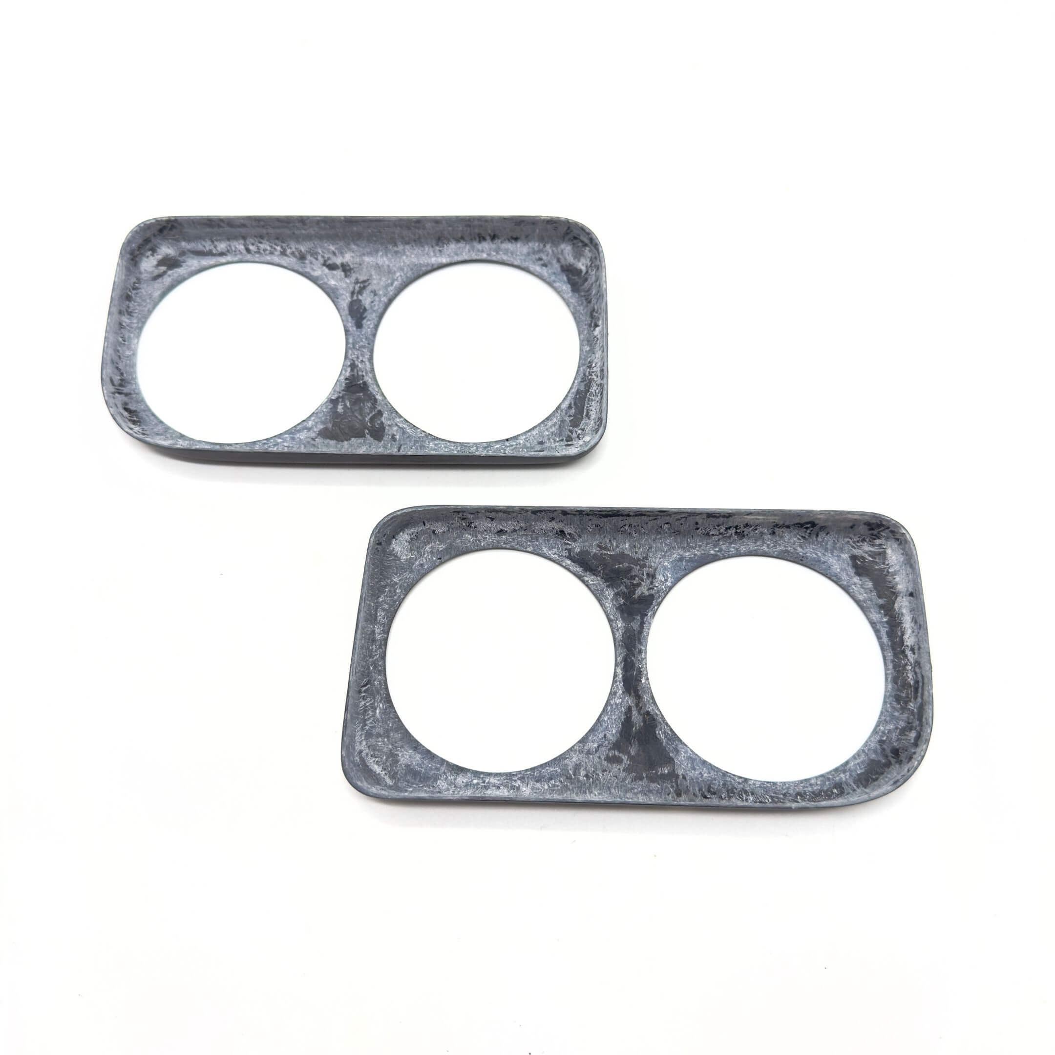 Fiberglass Taillight Garnish Cover for Subaru Sambar Truck KS3, KS4 Models (1990-1998) featuring a racing style design with dual circular cutouts.