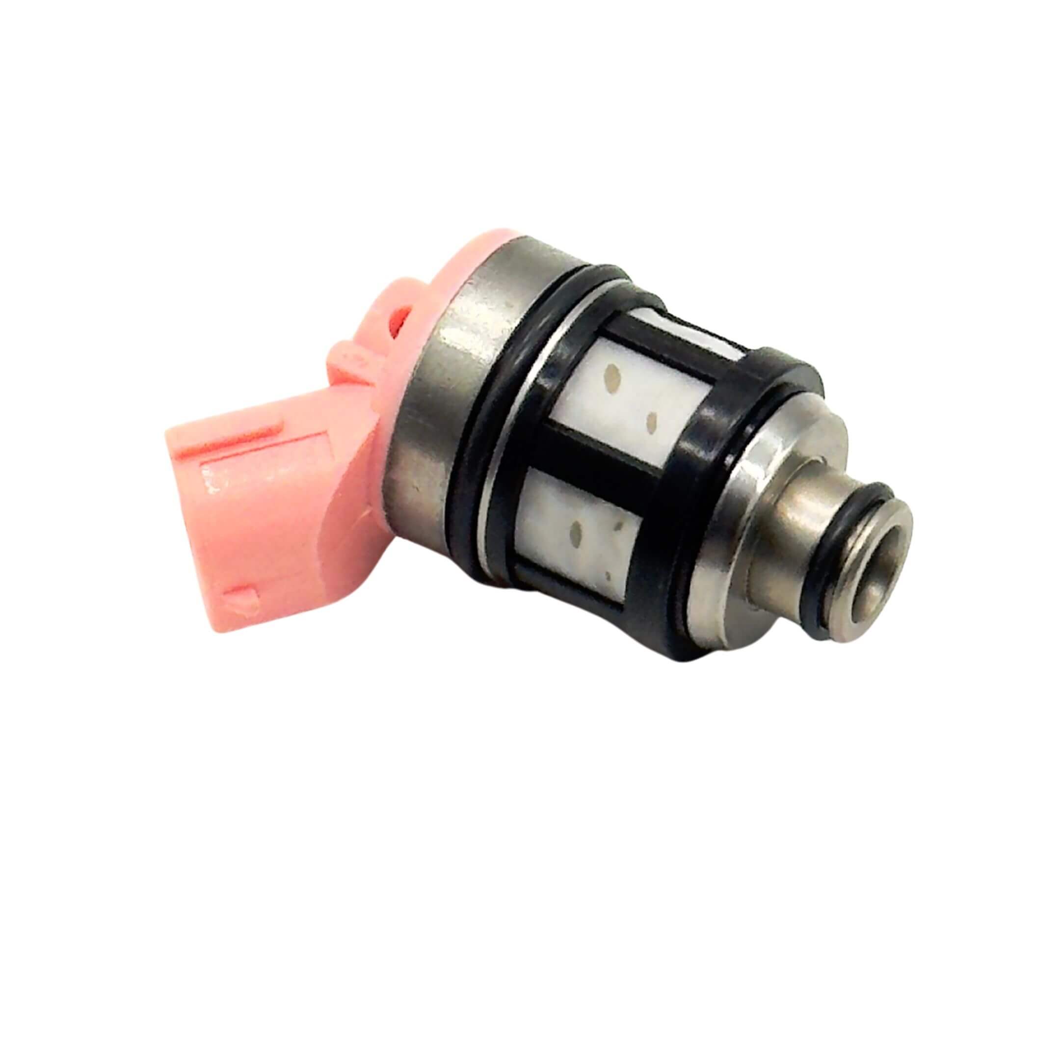Fuel Injector for Subaru Sambar Wagon TW1, TW2 Models (1999-2012) featuring a pink connector and durable metal casing.