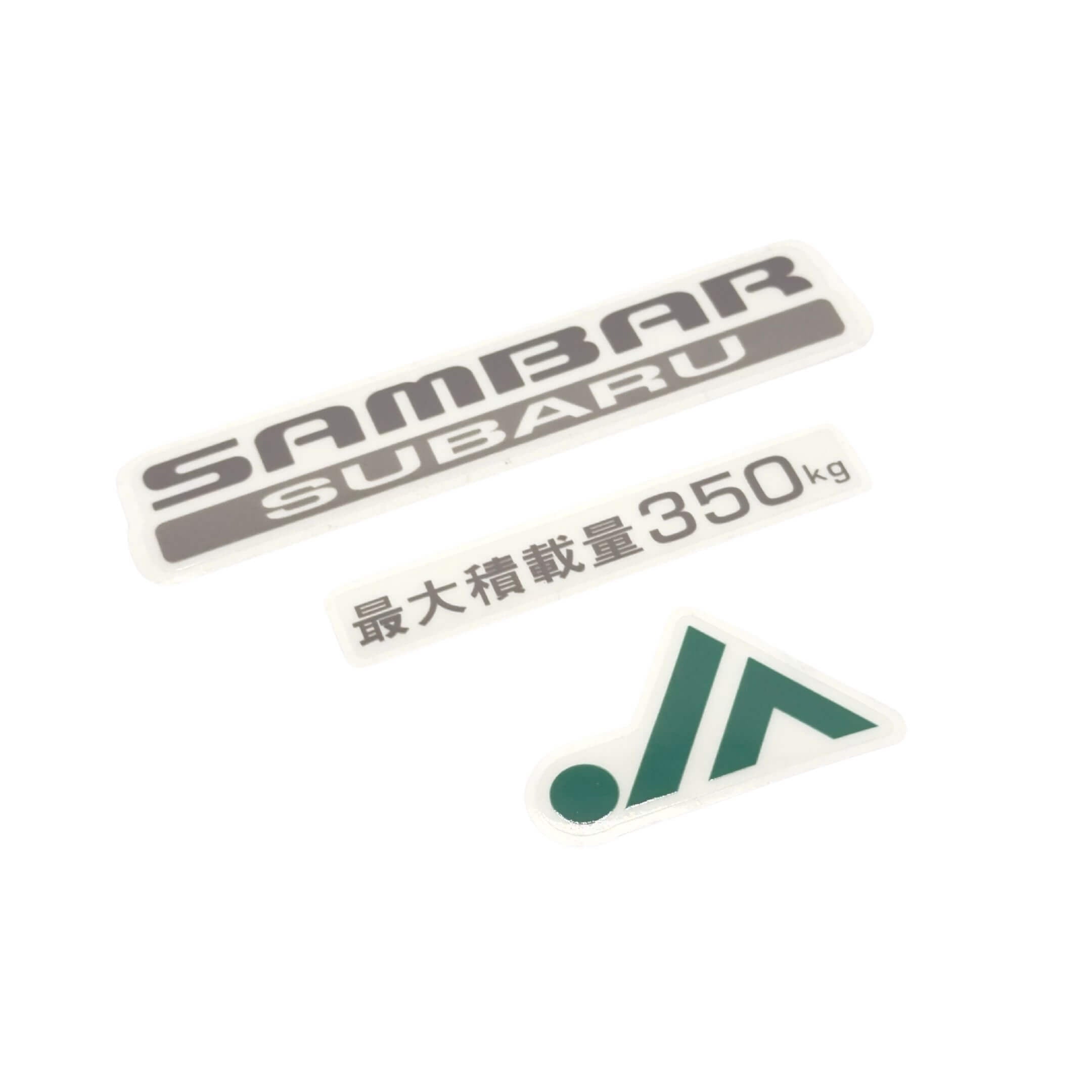 JA Decal Set - Front/Rear - Subaru Sambar Truck KS3, KS4 Models - 1990-1998