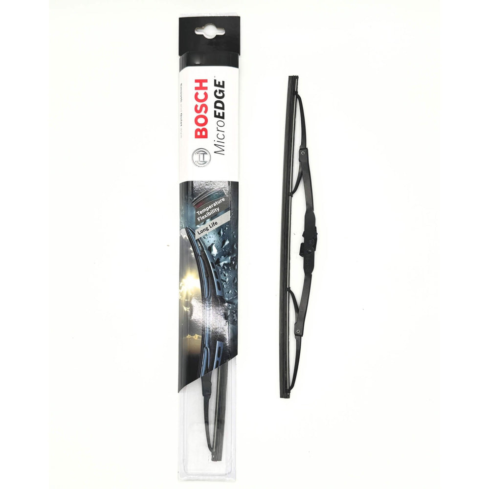 Bosch wiper blades for Subaru Sambar Truck KS3, KS4 models (1990-1998) featuring a sleek black design and durable construction.