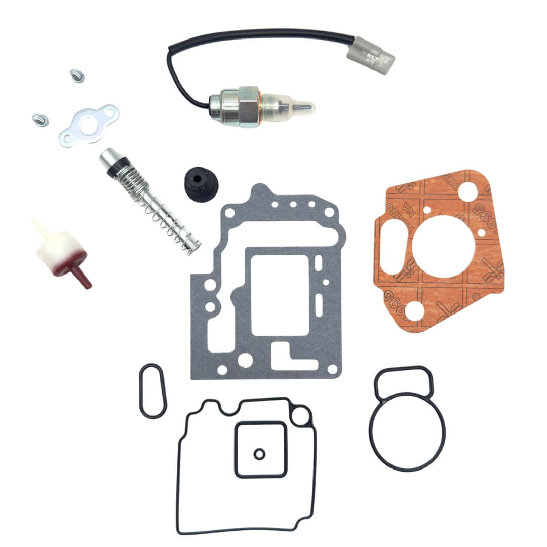 10-piece carburetor gasket rebuild kit for 1990-1998 Subaru Sambar KS3 and KS4 trucks, including part numbers 16293KA020, 16186KA030, 16158KA200, 16173KA141, 14958KA080, 16151KA000 and 16196KA130.