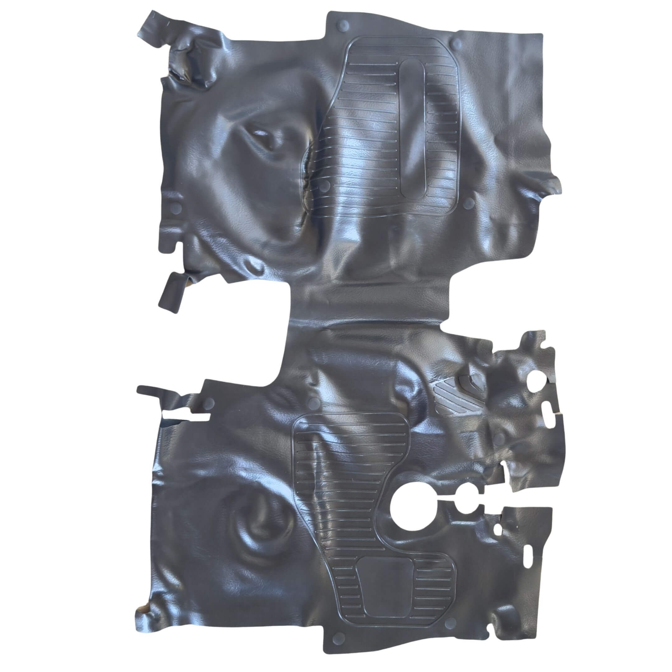 Cab Floor Mat for Subaru Sambar Truck TT1, TT2 Models (1999-2012) featuring durable material and precise cutouts, part number 95017TC020NQ.