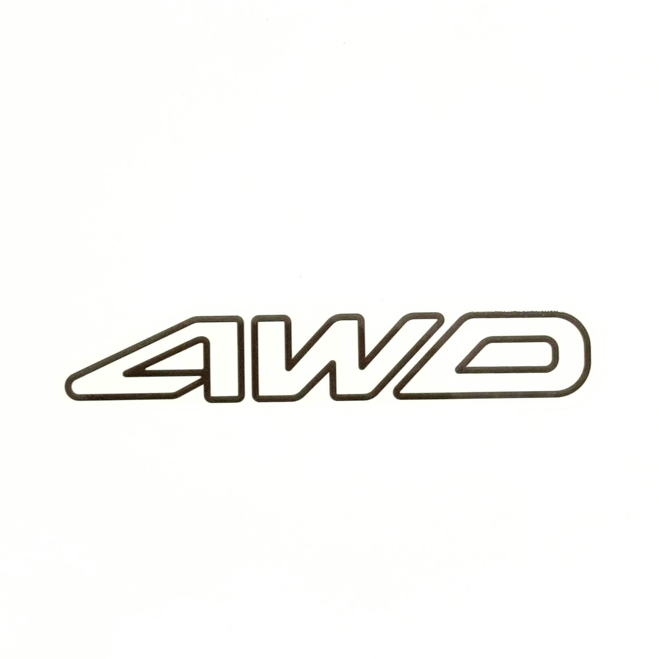 4WD Decal - Rear / Tailgate - Subaru Sambar Truck TT1, TT2 Models - 1999-2012